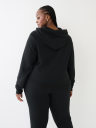 METALLIC BUDDHA LOGO FLEECE HOODIE