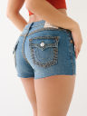  JOEY SADDLE STITCH DENIM SHORT