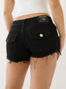 JOEY FRAYED LOW RISE DENIM SHORT