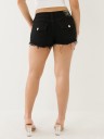 JOEY FRAYED LOW RISE DENIM SHORT