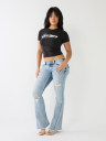 CAMISETA BABY CON DESTEÑIDO Y LOGOTIPO TRUE RELIGION