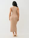 HORSESHOE LOGO LACE UP MIDI DRESS