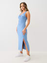 HORSESHOE LOGO LACE UP MIDI DRESS
