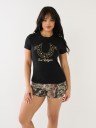 STUDDED HORSESHOE TEE