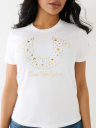 STUDDED HORSESHOE TEE