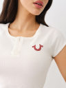 HORSESHOE HOOK & EYE BABY TEE