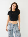 RIBBED TR CORSET CROP TEE
