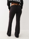RUCHED STRAPPY FLARE LEGGING