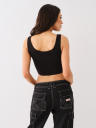 PUFF PRINT CROP TANK