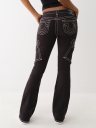BECCA LOW RISE BIG T CARGO BOOTCUT PANT