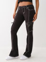 BECCA LOW RISE BIG T CARGO BOOTCUT PANT