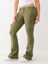 BECCA LOW RISE BIG T CARGO BOOTCUT PANT