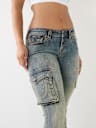 BECCA LOW RISE CARGO BOOTCUT