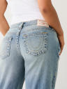 JEANS LEILA DE TIRO BAJO GASTADOS