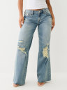 JEANS LEILA DE TIRO BAJO GASTADOS
