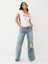 JEANS LEILA DE TIRO BAJO GASTADOS