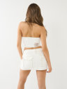 DENIM BIG T HALTER VEST