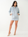 CHAQUETA DE JEAN OVERSIZED JIMMY CON MONOGRAMA