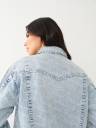 CHAQUETA DE JEAN OVERSIZED JIMMY CON MONOGRAMA
