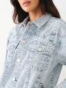 CHAQUETA DE JEAN OVERSIZED JIMMY CON MONOGRAMA