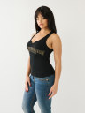  CRYSTAL ARCHED LOGO TANK TOP