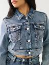  JIMMY CROP TERRY DENIM JACKET