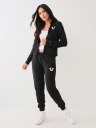 METALLIC HORSESHOE MID RISE JOGGER