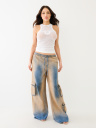 JESSIE VINTAGE WASH BAGGY CARGO JEAN