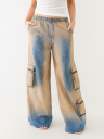  JESSIE VINTAGE WASH BAGGY CARGO JEAN