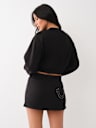 PUFF PRINT LOGO CROP SWEATSHIRT