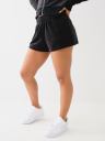 SHORTS DEPORTIVOS VELOUR CON LOGOTIPO EN CRISTAL
