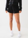 SHORTS DEPORTIVOS VELOUR CON LOGOTIPO EN CRISTAL