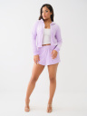 CRYSTAL LOGO VELOUR SWEAT SHORT