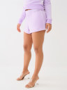 CRYSTAL LOGO VELOUR SWEAT SHORT