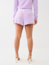 CRYSTAL LOGO VELOUR SWEAT SHORT