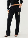  CRYSTAL HS WING VELOUR PANT