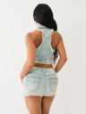 JIMMY FRAYED CROP VEST