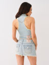 JIMMY FRAYED CROP VEST