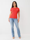 CRYSTAL HORSESHOE LOGO CREW TEE