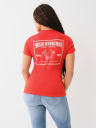 CRYSTAL HORSESHOE LOGO CREW TEE