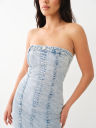 MONOGRAM DENIM TUBE DRESS