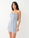 MONOGRAM DENIM TUBE DRESS