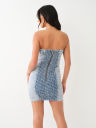 MONOGRAM DENIM TUBE DRESS