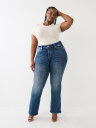 PLUS BECCA MID RISE TERRY BOOTCUT JEAN 