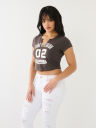 TR 02 LOGO NOTCH CROP TEE