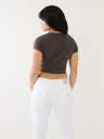 TR 02 LOGO NOTCH CROP TEE