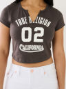 TR 02 LOGO NOTCH CROP TEE