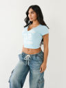 TR 02 LOGO NOTCH CROP TEE