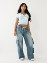 TR 02 LOGO NOTCH CROP TEE