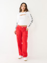 Branded Cutout Long Sleeve Top